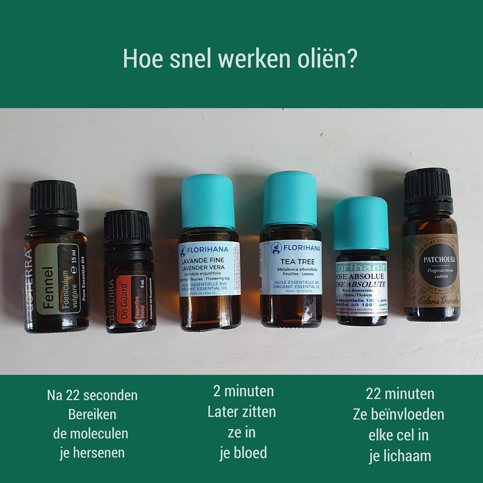 Hoe snel werken essentiële oliën?